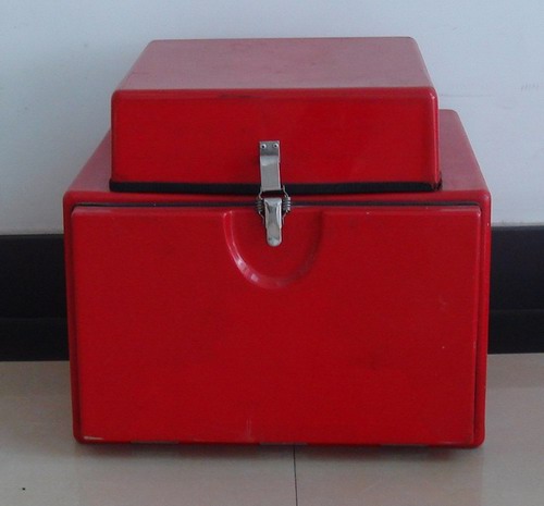 25L red Food fiberglass delivery box